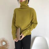 ハイネック タートルボタン ニットセーター トップス  | Beststore | 詳細画像9 