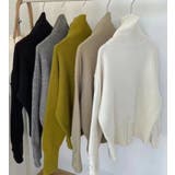 ハイネック タートルボタン ニットセーター トップス  | Beststore | 詳細画像10 