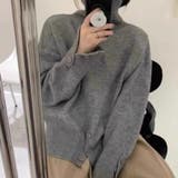 ハイネック タートルボタン ニットセーター トップス  | Beststore | 詳細画像5 