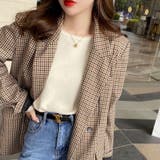 ふんわり柔らかラウンドネック カットソーニットトップス | Beststore | 詳細画像6 