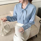 「王道きれいめ」ボウタイ リボンシフォンシャツブラウス 長袖 | Beststore | 詳細画像4 