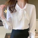 「王道きれいめ」ボウタイ リボンシフォンシャツブラウス 長袖 | Beststore | 詳細画像11 