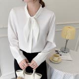 「王道きれいめ」ボウタイ リボンシフォンシャツブラウス 長袖 | Beststore | 詳細画像14 