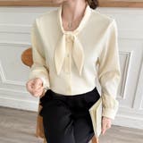 「王道きれいめ」ボウタイ リボンシフォンシャツブラウス 長袖 | Beststore | 詳細画像24 