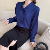 「王道きれいめ」ボウタイ リボンシフォンシャツブラウス 長袖 | Beststore | 詳細画像36 