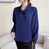 「王道きれいめ」ボウタイ リボンシフォンシャツブラウス 長袖 | Beststore | 詳細画像37 