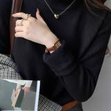 裏起毛リブニットトップス タートルネックニット ハイネックプルオーバー 厚手 | Beststore | 詳細画像7 