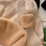 裏起毛リブニットトップス タートルネックニット ハイネックプルオーバー 厚手 | Beststore | 詳細画像14 