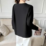 「上品なとろみ素材」大人のVネックパフスリーブブラウス | Beststore | 詳細画像15 