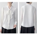 「上品フェミニン」ボウタイ レース ブラウス プリーツスリーブ | Beststore | 詳細画像9 