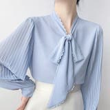 「上品フェミニン」ボウタイ レース ブラウス プリーツスリーブ | Beststore | 詳細画像11 