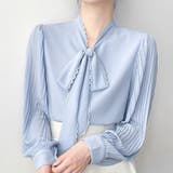 「上品フェミニン」ボウタイ レース ブラウス プリーツスリーブ | Beststore | 詳細画像12 