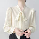 「上品フェミニン」ボウタイ レース ブラウス プリーツスリーブ | Beststore | 詳細画像16 
