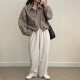 「大人カジュアル」 襟付きジップアップ ウールライクショート丈 | Beststore | 詳細画像4 