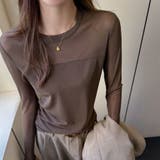 【トレンド感抜群】シアードッキング クルーネック 長袖カットソー | Beststore | 詳細画像3 