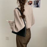 大人レディな縦シワ加工 楊柳シフォンブラウス パフスリーブシャツ 落ち感 | Beststore | 詳細画像12 