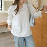 【シンプルでこなれ感】ワッフル素材 キーネック長袖プルオーバー ゆったりシルエッ… | Beststore | 詳細画像15 