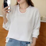【シンプルでこなれ感】ワッフル素材 キーネック長袖プルオーバー ゆったりシルエッ… | Beststore | 詳細画像17 