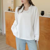 【シンプルでこなれ感】ワッフル素材 キーネック長袖プルオーバー ゆったりシルエッ… | Beststore | 詳細画像2 