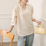 【シンプルでこなれ感】ワッフル素材 キーネック長袖プルオーバー ゆったりシルエッ… | Beststore | 詳細画像31 