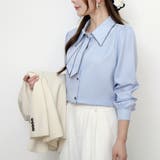 【全5色】「大人可愛いアクセント」波打つ縁取りデザインのフェミニン長袖ボータイブ… | Beststore | 詳細画像46 