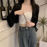 透かし編み パフスリーブ サマーニット ボレロ カーディガン 日焼け対策 | Beststore | 詳細画像4