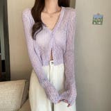シアートップス 薄手カーディガン Vネック | Beststore | 詳細画像11