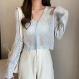 シアートップス 薄手カーディガン Vネック | Beststore | 詳細画像3