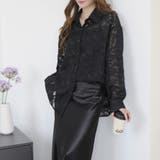 フラワーカットジャガード シアーオーバーシャツ 冷房対策 紫外線対策 | Beststore | 詳細画像2