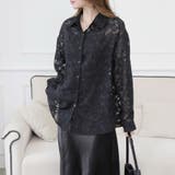 フラワーカットジャガード シアーオーバーシャツ 冷房対策 紫外線対策 | Beststore | 詳細画像3