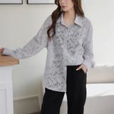 フラワーカットジャガード シアーオーバーシャツ 冷房対策 紫外線対策 | Beststore | 詳細画像4