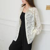 アイボリー | フラワーカットジャガード シアーオーバーシャツ 冷房対策 紫外線対策 | Beststore