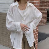 シアーシャツ ストライプ サイドスリット | Beststore | 詳細画像4 