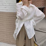 シアーシャツ ストライプ サイドスリット | Beststore | 詳細画像7 