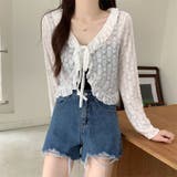 ホワイト | レース カーディガン シアー | Beststore