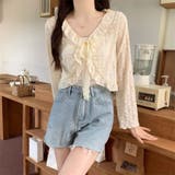 アイボリー | レース カーディガン シアー | Beststore