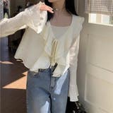 レイヤード風 フリルボレロカーディガン | Beststore | 詳細画像8