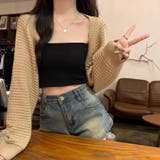透かし編み パフスリーブ サマーニット ボレロ カーディガン 日焼け対策 | Beststore | 詳細画像10