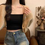 透かし編み パフスリーブ サマーニット ボレロ カーディガン 日焼け対策 | Beststore | 詳細画像12