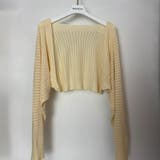透かし編み パフスリーブ サマーニット ボレロ カーディガン 日焼け対策 | Beststore | 詳細画像14