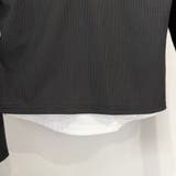 フェイクレイヤード 重ね着風 リブカットソー Tシャツ 長袖 | Beststore | 詳細画像14