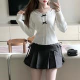 レース切り替え ダブルリボン リブカットソー | Beststore | 詳細画像6 