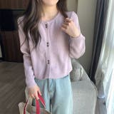 「ふわふわアンゴラタッチ」の優しい肌触り。パールボタンが可愛い、大人可愛いショー… | Beststore | 詳細画像16 