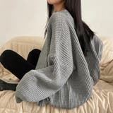 ざっくり編みが可愛い♪ トレンドのオーバーサイズニットカーディガン | Beststore | 詳細画像6