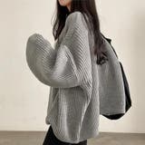 ざっくり編みが可愛い♪ トレンドのオーバーサイズニットカーディガン | Beststore | 詳細画像7