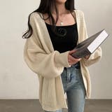 ざっくり編みが可愛い♪ トレンドのオーバーサイズニットカーディガン | Beststore | 詳細画像12