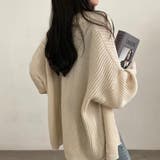 ざっくり編みが可愛い♪ トレンドのオーバーサイズニットカーディガン | Beststore | 詳細画像13