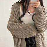 ざっくり編みが可愛い♪ トレンドのオーバーサイズニットカーディガン | Beststore | 詳細画像20