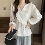 プリーツフリル カシュクールブラウス レディース | Beststore | 詳細画像7 
