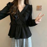 プリーツフリル カシュクールブラウス レディース | Beststore | 詳細画像8